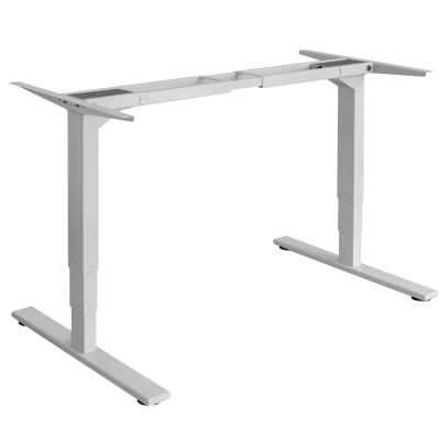 China (Height) Best Elevated Sitting Sit Stand Desk Double Motor 3 Table Support Uplift Standing Desk Adjustable Shipping & Handling for sale