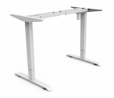 China Cheap Electric Stand (Height) Motor Adjustable Single Desk Up Frame Desk, Height Adjustable Motor Position Low Standing Desk Single Frame With Memory Controller for sale