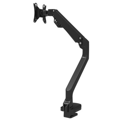 China Modern Simple Adjustable Metal Monitor Mount Shock Absorber LCD Monitor Stand for sale