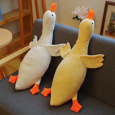 China Cute plush and super cute posture doll plush baby doll geese doll sleep band pillow large size prone bed for sale