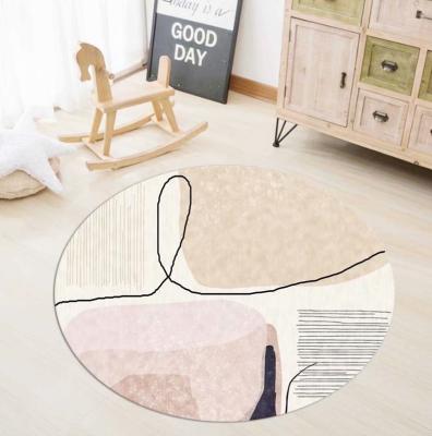 China Modern Foldable Nordic Ugly Round Carpet Living Room Computer Chair Cushion for sale