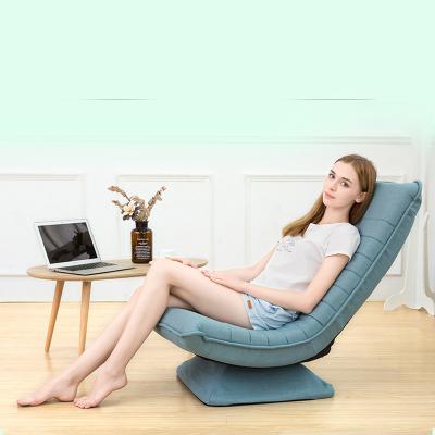 China Large (Height) Swivel Gaming Chair Cheap Lazy Floor Sofa Adjustable Recliner 360 Degree Folding 5 Position Floor Chair for sale