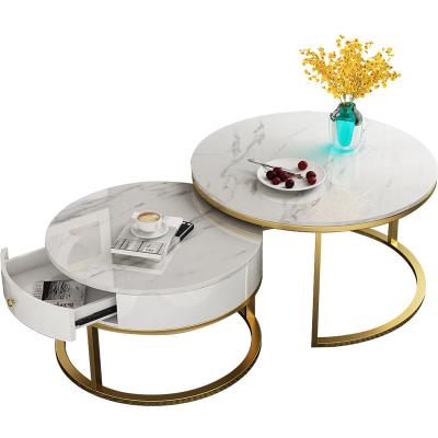 China Furniture Foldable Modern Simple Office Round Living Room Tea Table for sale