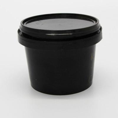 China Sealed Lids With Handle 500ml Logo Plastic Transparent Printed Plastic Ice Cream Bucket for sale