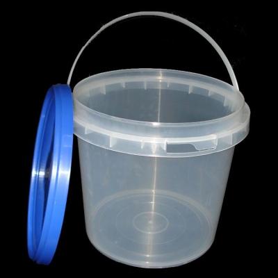 China Cheap Manufacturer Food Grade Anti Theft Small Plastic Buckets With Lids for sale