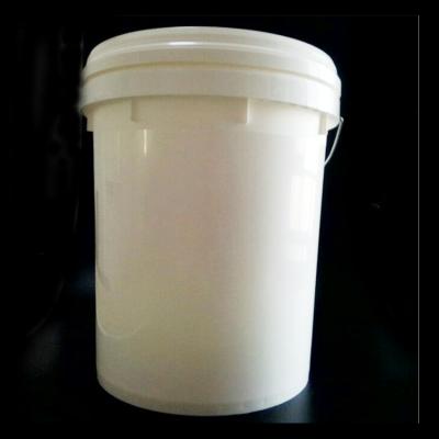 China Food Grade Anti Theft Custom 5 Gallon White Plastic Bucket With Lid for sale