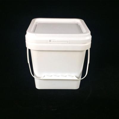 China 4L Food Grade Plastic Food Grade Plastic Food Safe Pickle Wash Station Bucket Buckets With Lid for sale