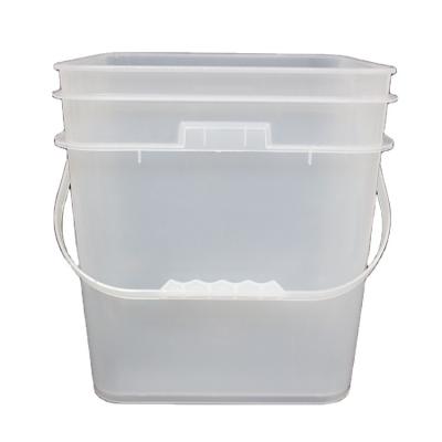 China Strong HDPE Rectangular Plastic Storage Containers Buckets Eco - Friendly With Lid for sale