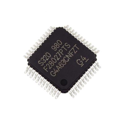 China Standadr Microcontroller integrated circuit IC MCU 32-Bit FLASH 60MHz  64KB  LQFP-48 TMS320F28027PTS TMS320 F28027PTS for sale