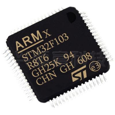 China Standard Microcontroller integrated circuit IC MCU 64KB FLASH 64LQFP STM32F103R8T6 STM32F103 STM32F for sale