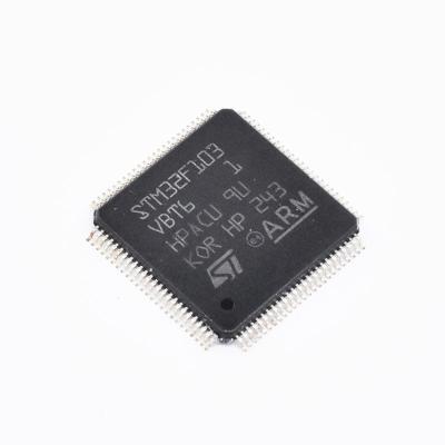 China Standard Microcontroller integrated circuit IC MCU 32BIT 128KB FLASH 100LQFP STM32F103VBT6 STM32F103 32F103 for sale