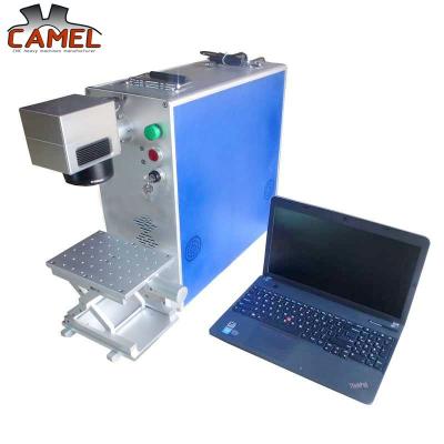 China Portable CAMEL tag ring plastic mould marking fiber laser 30w engraving machine for sale