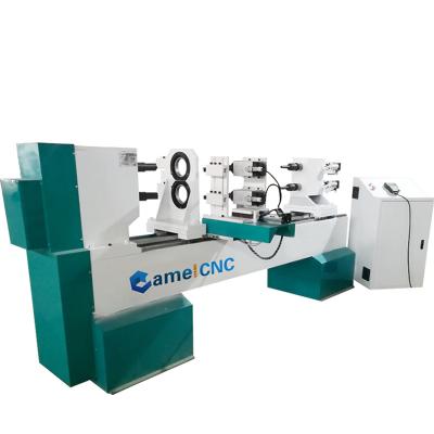 China wood lathe manufacturer CAMEL CNC CA-1512 CA-1516 CA-1530 wood stair handrail turning milling lathe cnc for sale