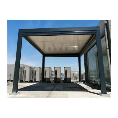 China Finzone ECO FRIENDLY Super Strong Electric Pergola With Aluminum Canopy Blades Swing Open Outdoor Shading for sale