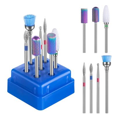 China To Remove Extended Nail Under Carved Koofar Nail Drill Bit Set Professional Ceramic Acrylic Nail File Drill Bit For Manicure Pedicure Cuticle Gel Nail Polish for sale