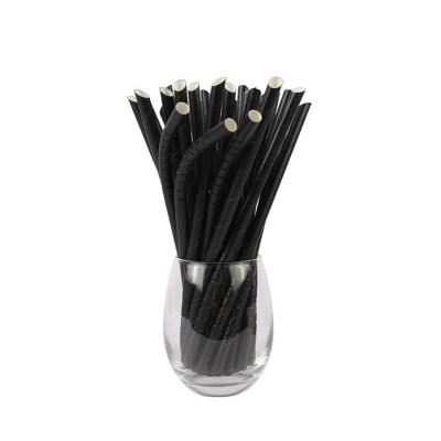 China Biodegradable Bamboo PULP Material Biodegradable Party Supplies Disposable Straws Take Away Paper Straw Drinking Individually Wrapped for sale