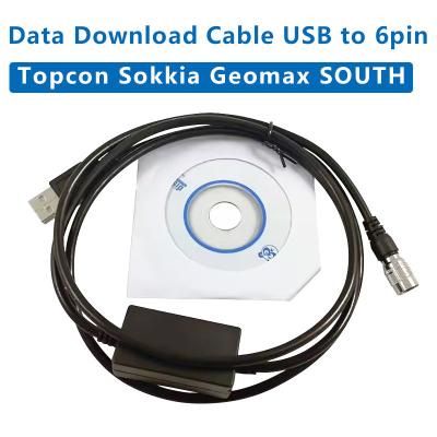 China 2025 New Data Download Cable USB To Hirose Connector 6pin Connector For Windows 7 8/10/XP For Topcon Sokkia Gowin South for sale