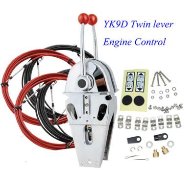 China Whaleflo YK9D Boat Marine Twin Lever Engine Throttle Control 080CC（33C）Control Cable for sale