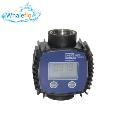 China Whaleflo K24 1'' Low Cost Flow Meter Digital Display Meter Turbine Flow Meter for sale