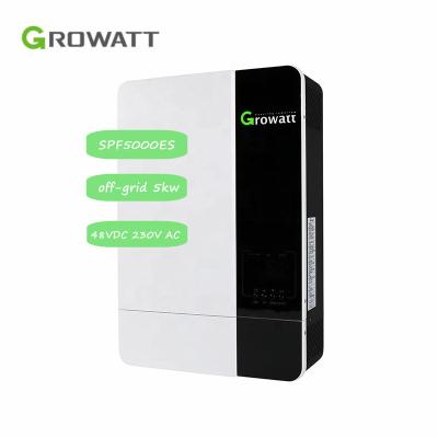 China Growatt 48V DC 5000W SPF 5000ES 230V AC Off Grid Solar Inverter Price Inverter Manufacturer for sale