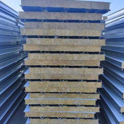 China 50mm Mineral Wool Wall Fire Rated Mineral Wool Sandwich Panel Composite of Mineral Wool for sale