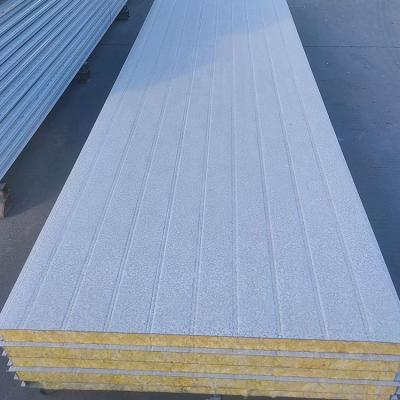 China 50mm Good Quality Wall Easy Installation Slag Wool Roof Sandwich Panel for sale