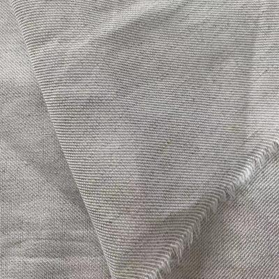 China Breathable Wholesale Viscose / Linen Fabric , R30 / 2 x L14 Dew Retting Linen Fabric for sale