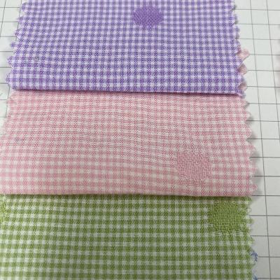 China DOTTED Yarn Dyed Anti Pill Jacquard Check Fabric Wholesale , Stock TR Multicolor Available Yarn Dyed Fabric for sale