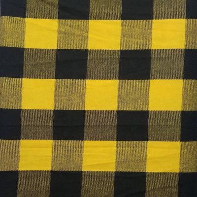 China Shrink-Resistant Stock TC Brushed Yarn Dyed Check Fabric , Twill Flannel Shirt Fabric for sale