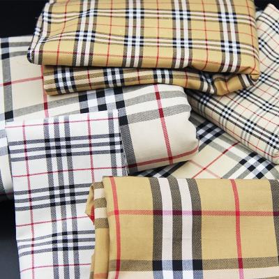 China Anti Static Wholesale Cotton Plaid Tartan Plain Dyed Fabric , Stock Yarn Dyed Fabric for sale