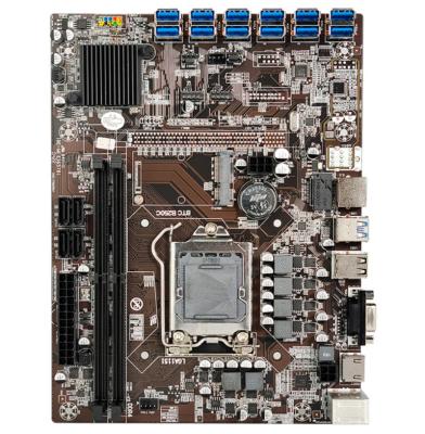 China Professional Server / Workstation Motherboard B250 Supports 12 PCIE Slots B250 DDR4 12GPU Mainboard Motherboard for sale