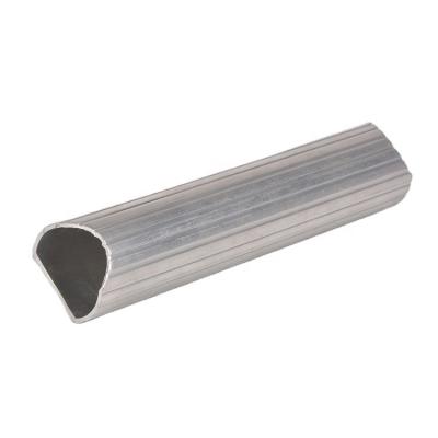 China Industry Extrusion D Shaped Hollow Aluminum Tube 6005 For Construction Frmaes for sale