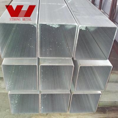 China 6000 series factory square aluminum metal pipe profile, chinese aluminum tube 6063 for sale