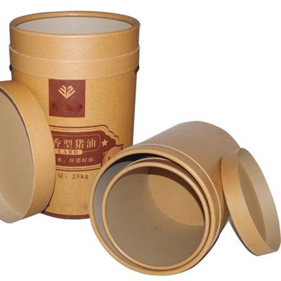 China 1 pure handmade Easy-to-recycle all-cardboard with cover sealed around paper drums for sale