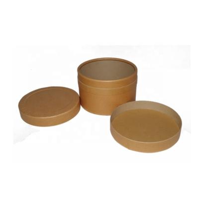 China Food grade x1 recycled paper kraft paperboard tube eco brown round paper organic kraft paper jar cylinder boxes tubes fiber drums for sale