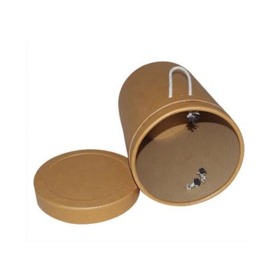 China x1 Round Diameter 33x45cm Small Size Eco - Friendly Paper Fiber Drums With Lifting Rope for sale