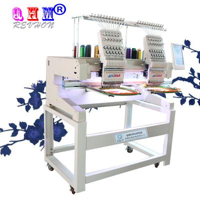 China Hotels Digital Industrial Touch Screen Embroidery Machine Two Heads Embroidery Machine Embroidery Machines Prices for sale