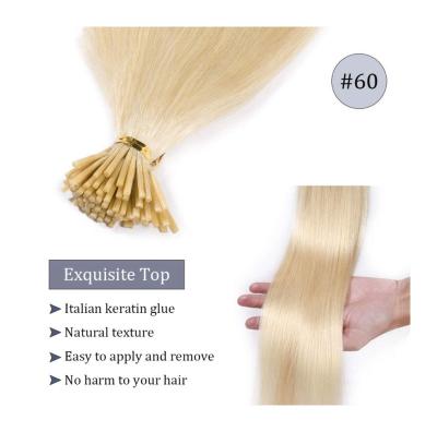 China Factory Wholesale Pure Original Natural Hair Quality I Tip Hair Extensions Various for sale