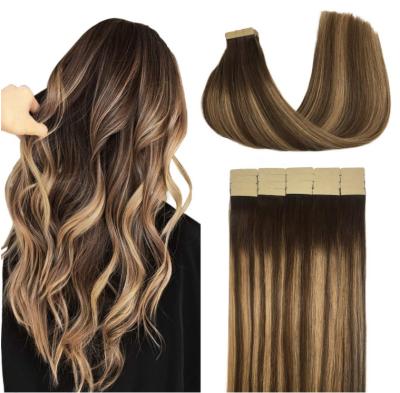 China Pure Natural Hair Good Quality Clearance Hair Extensions Hot Selling Wavy Tape In Hair for sale