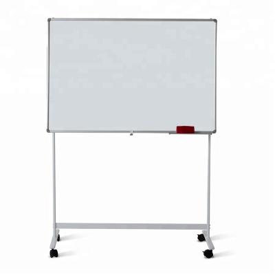 China Magnetism 2021 New Designs Matte Aluminum Alloy Frame Mobile Magnetic Whiteboard With Stand Holder White Board for sale