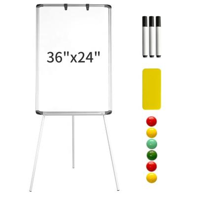 China 2021 Factory White Bulletin Boards Amazon Hot Sale Magnetism Flip Chart Magnetic Whiteboard School Supplies With Tripod Stand for sale