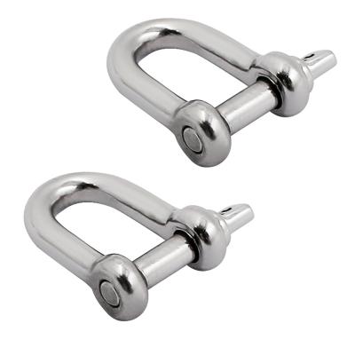 China Boating Accessories Navy Marine Stainless Steel Hardware 316 Boat Accessories Bow Shackle For Yacht / Sailboat for sale