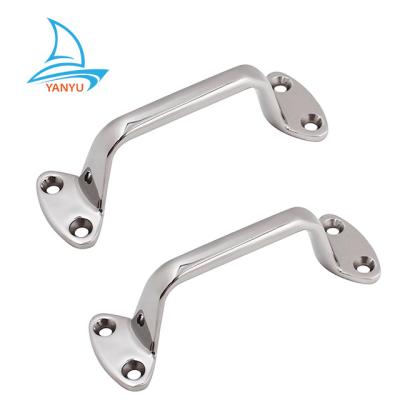 China Boat Hardware Fitting Yanyu Handle High Quality Polishing 316 Stainless Steel Boat Grab Bar Marine Hardware for sale