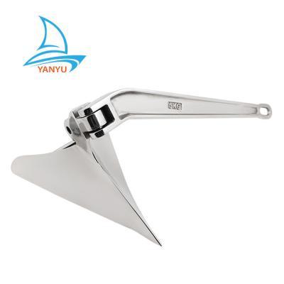 China High Quality Polished Boat Hardware 316 Stainless Steel Plow Anchor Fit For Kayak Marine Hardware for sale