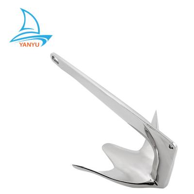 China Boat Hardware Fitting Yanyu Factory Sale Marine Accessories Polishing Bruce Anchor For Yacht Stainless Steel 316 for sale