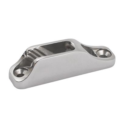 China Factory Outlet Boat Hardware Fitting High Polishing Marine Hardware Rope Cleat For Yacht 316 Stainless Steel for sale