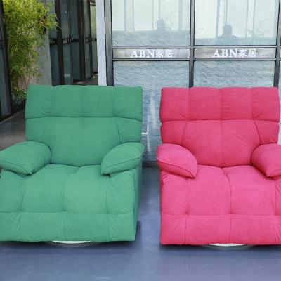 China (Others) Modern Design Full Cushion Microfiber Swing Arm Adjustable Chair Leisure Lounge Chair Living Room Chairs for sale