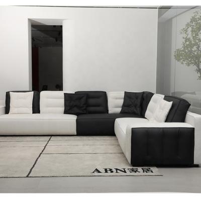 China Convertible High Quality Couch Set Italian Modern Eco-leather Sectional Living Room Furniture Sofa Set for sale