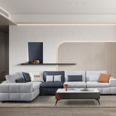 Κίνα Convertible Modern Home Corner Modular Couches Living Room Sectional Sofa Set Hi-Tech Fabric Furniture προς πώληση