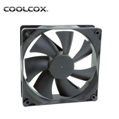 China PC CoolCox DC fan 120x120x25mm, 12025, suitable PC case and heatpipe cpu cooler and small refrigerator for sale